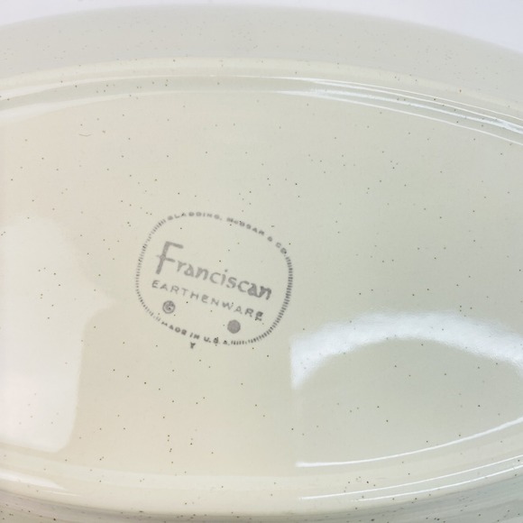 MCM Vtg 1954-1958 Franciscan Autumn Leaf Oval Divided Serving Relish Dish USA - Picture 5 of 7